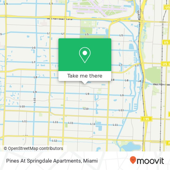 Pines At Springdale Apartments map