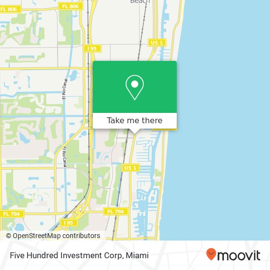 Mapa de Five Hundred Investment Corp