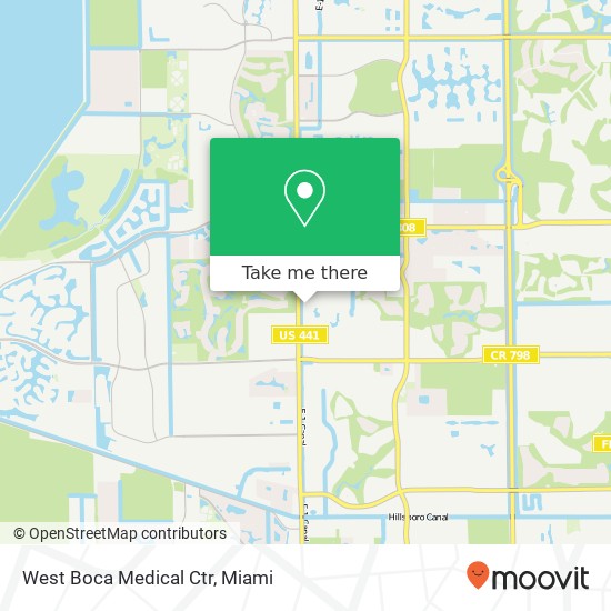 Mapa de West Boca Medical Ctr