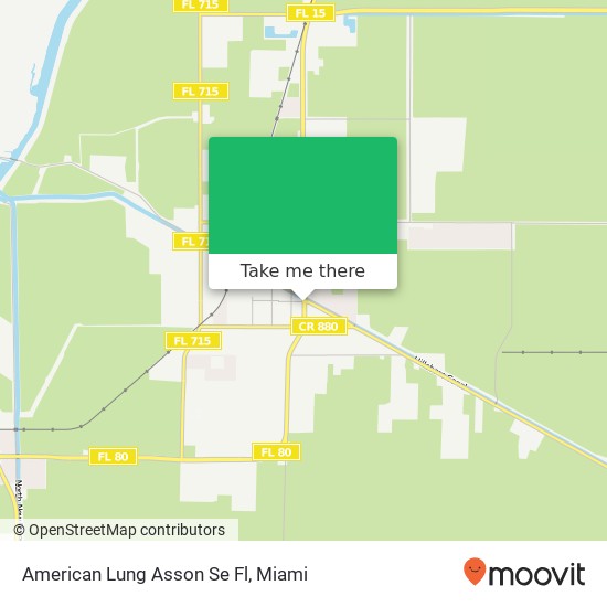 American Lung Asson Se Fl map