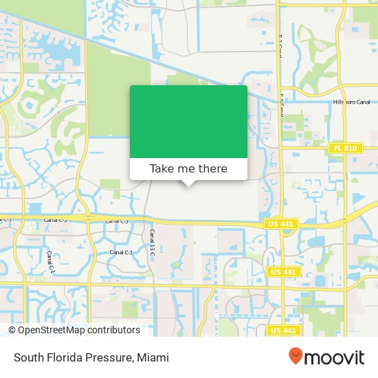 South Florida Pressure map