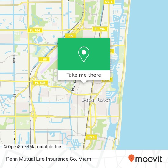 Mapa de Penn Mutual Life Insurance Co