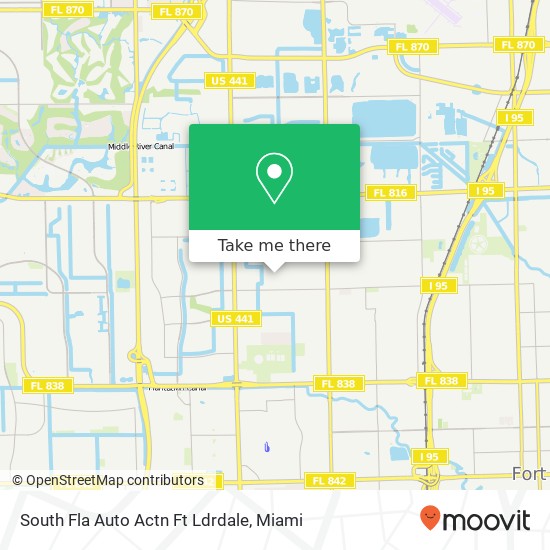 South Fla Auto Actn Ft Ldrdale map