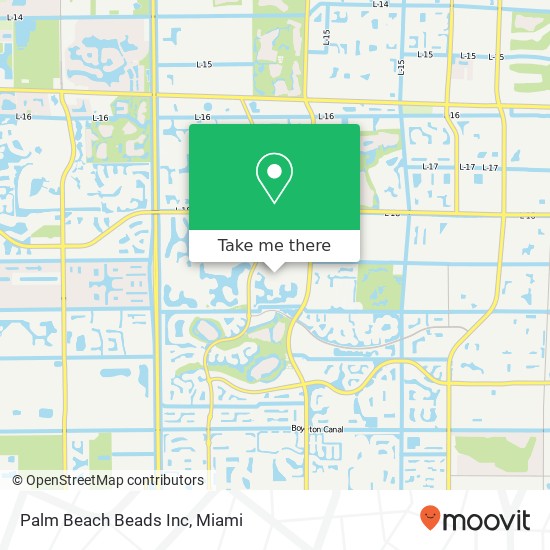 Palm Beach Beads Inc map