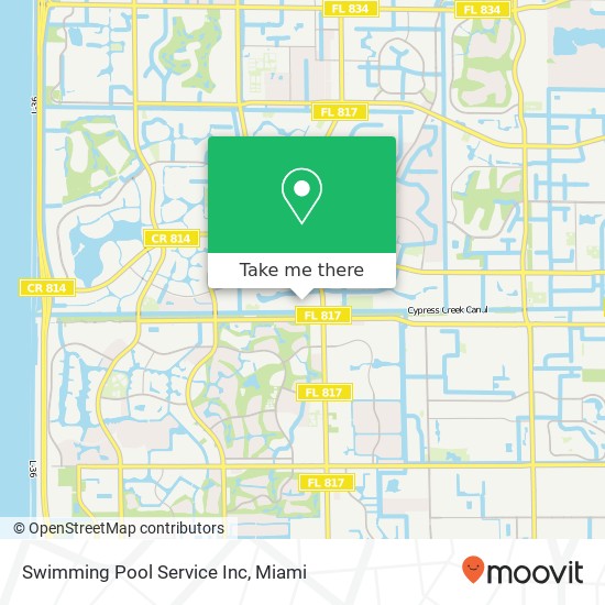 Mapa de Swimming Pool Service Inc