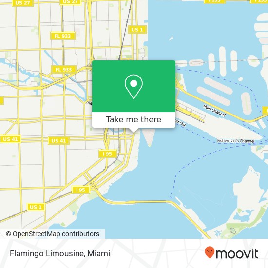 Mapa de Flamingo Limousine