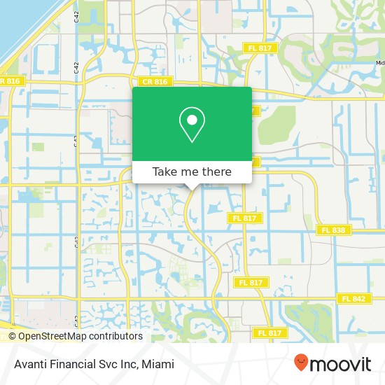 Mapa de Avanti Financial Svc Inc