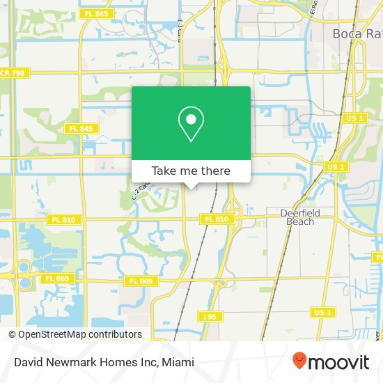 Mapa de David Newmark Homes Inc