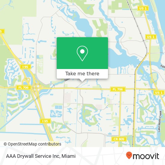 Mapa de AAA Drywall Service Inc