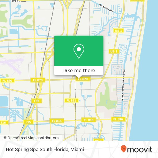 Mapa de Hot Spring Spa South Florida