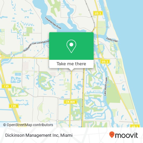 Mapa de Dickinson Management Inc