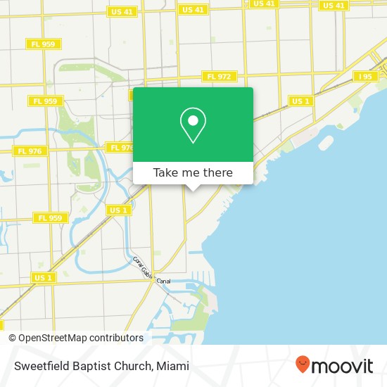 Sweetfield Baptist Church map
