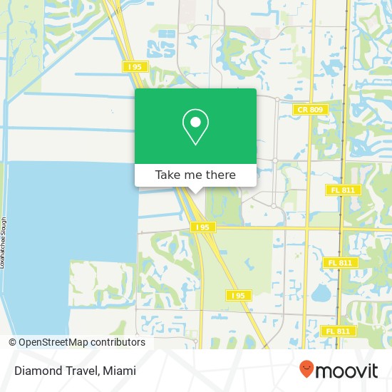 Diamond Travel map