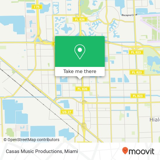 Casas Music Productions map