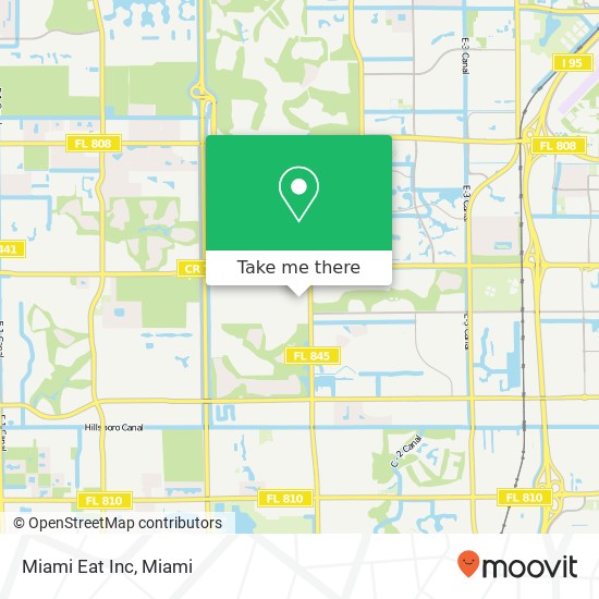 Mapa de Miami Eat Inc