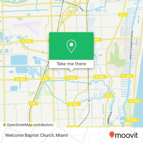 Welcome Baptist Church map