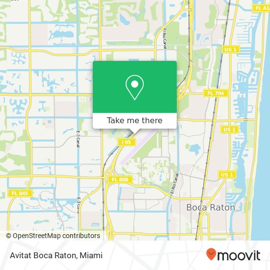 Avitat Boca Raton map