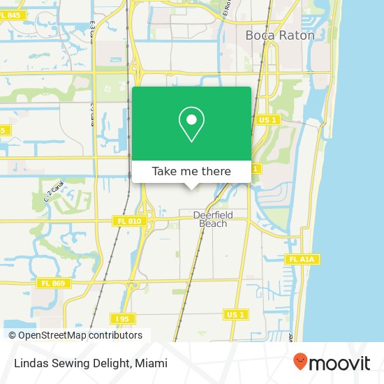 Lindas Sewing Delight map