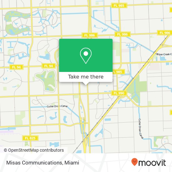 Misas Communications map