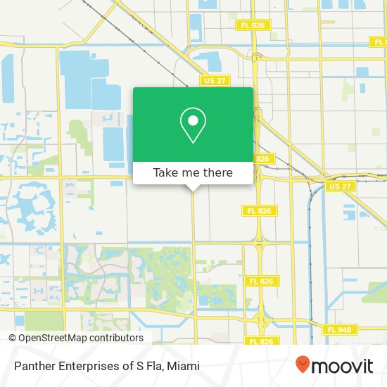 Panther Enterprises of S Fla map