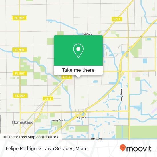 Felipe Rodriguez Lawn Services map