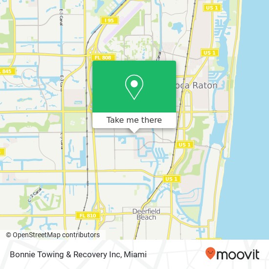 Mapa de Bonnie Towing & Recovery Inc
