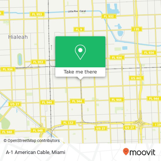 Mapa de A-1 American Cable