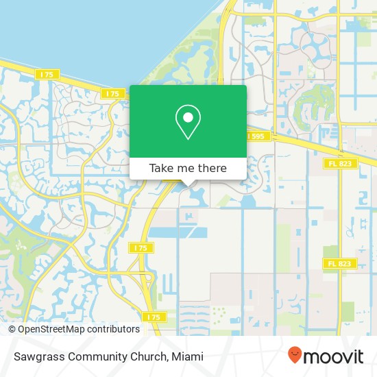 Sawgrass Community Church map