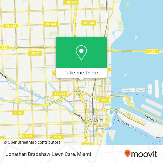 Jonathan Bradshaw Lawn Care map