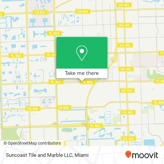 Suncoast Tile and Marble LLC map