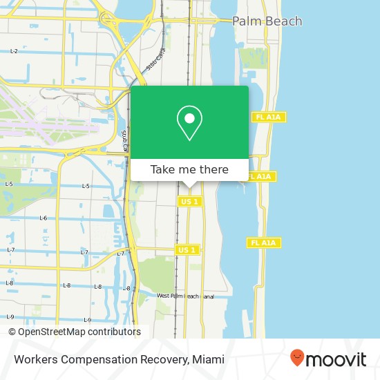 Mapa de Workers Compensation Recovery