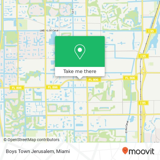 Mapa de Boys Town Jerusalem