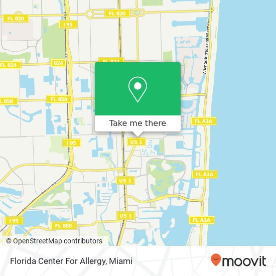 Mapa de Florida Center For Allergy