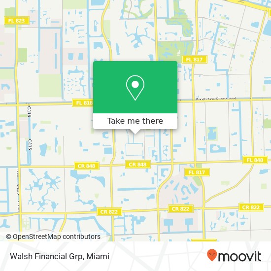 Walsh Financial Grp map