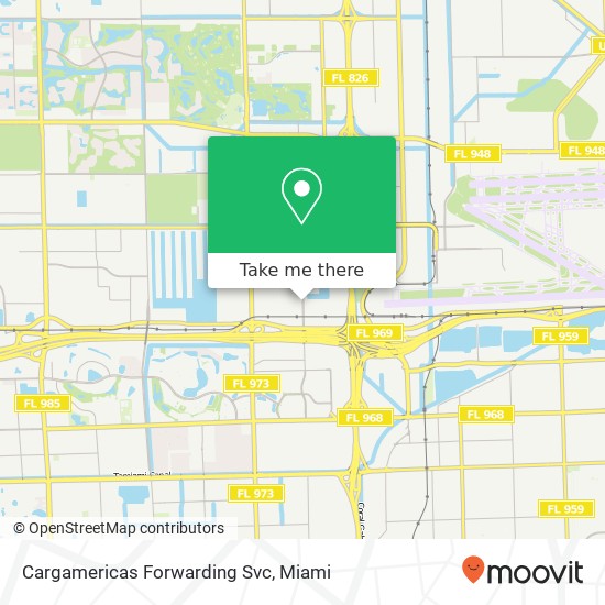 Mapa de Cargamericas Forwarding Svc