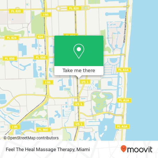 Feel The Heal Massage Therapy map