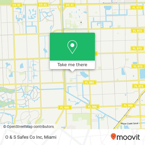 O & S Safes Co Inc map