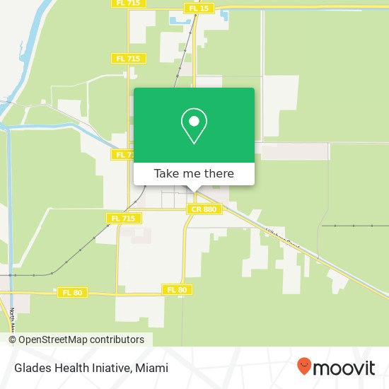 Mapa de Glades Health Iniative