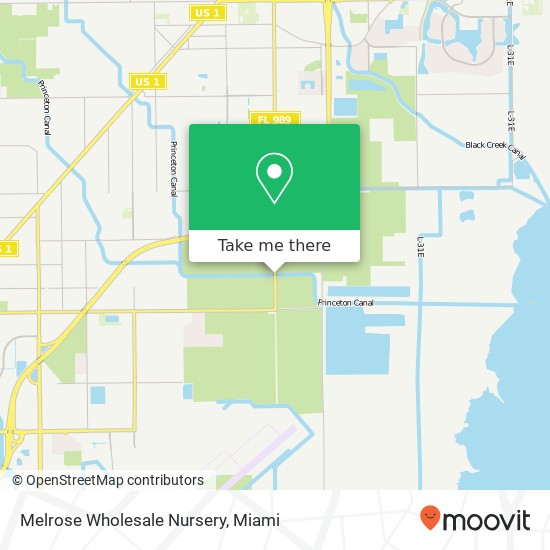 Melrose Wholesale Nursery map