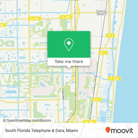 Mapa de South Florida Telephone & Data