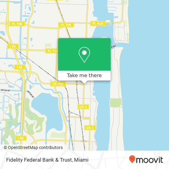 Fidelity Federal Bank & Trust map