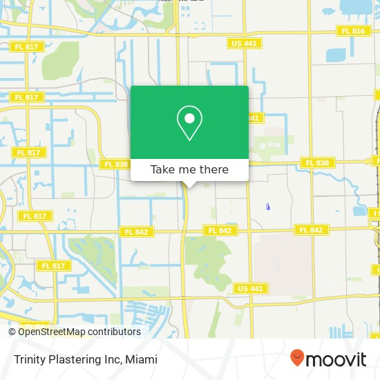 Trinity Plastering Inc map
