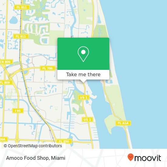 Amoco Food Shop map