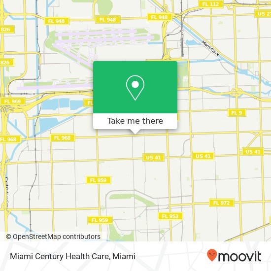 Miami Century Health Care map