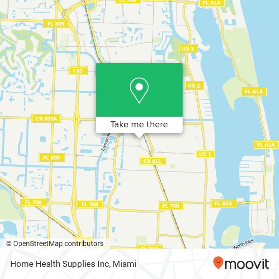 Mapa de Home Health Supplies Inc