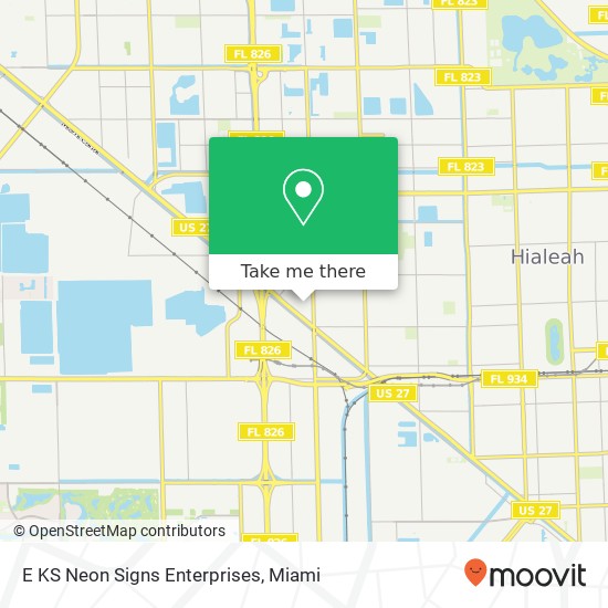 E KS Neon Signs Enterprises map