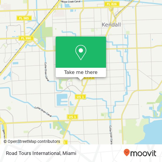 Road Tours International map