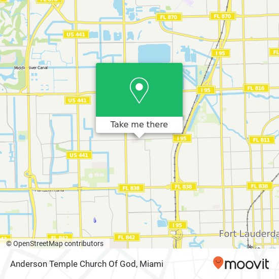 Mapa de Anderson Temple Church Of God