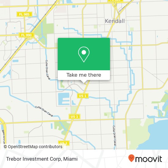 Trebor Investment Corp map