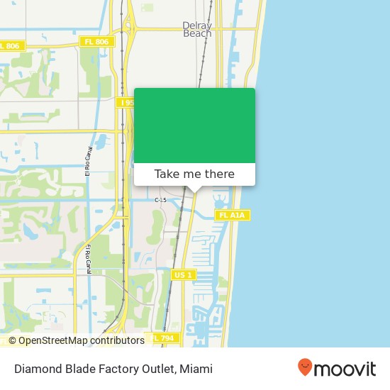 Diamond Blade Factory Outlet map